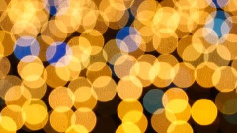 Night city light background for celebration of christmas and holiday season Stock Footage 324001345