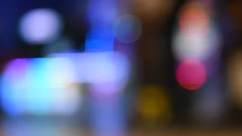 Night city light bokeh background for the celebration of the holiday season Stock Footage 132019925