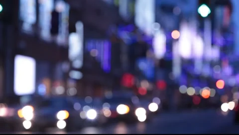 Night city lights Stock Footage 996029
