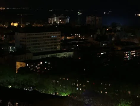 Night city lights Stock Footage 10921241