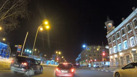 Night city lights Stock Footage 102266541