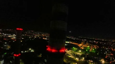 Night city lights Stock Footage 278413783