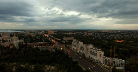 Night city lights machine 動画素材 73777234