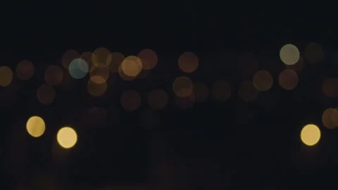 Night City Lights Out of Focus Stock Footage 282937784