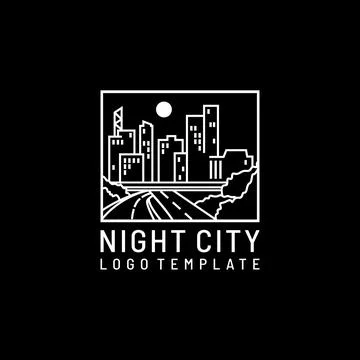 Night City Logo Stock Illustration