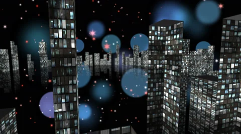 Night city. Overview .Background. Basic footage Stock Footage 60754138