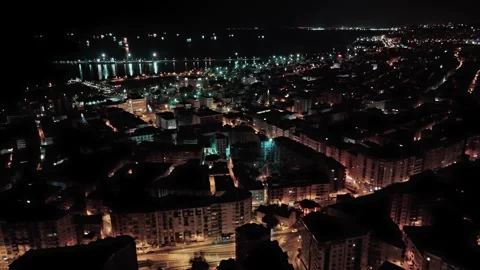 Night City Overview Stock Footage 281591260