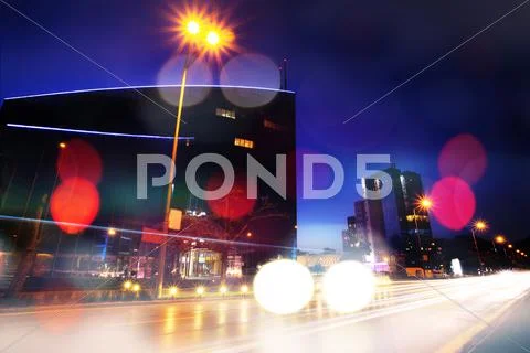 Night city Stock Photos
