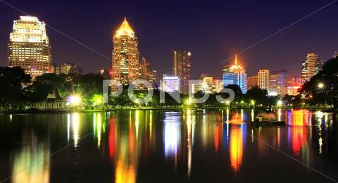 Night city Stock Photos