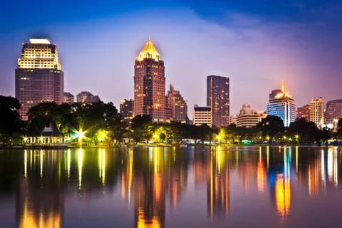 Night city Stock Photos