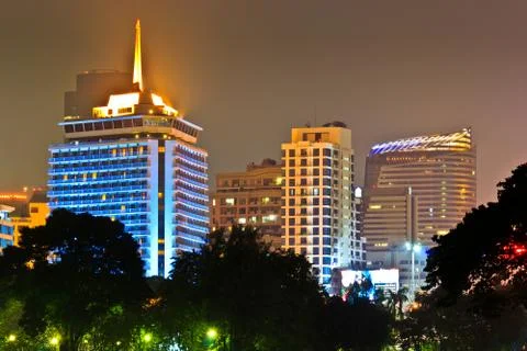 Night city Stock Photos