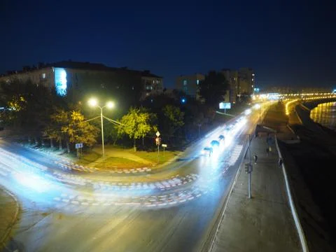 Night city Stock Photos