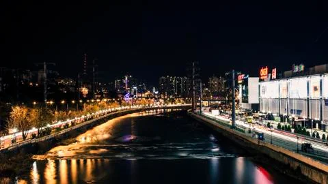 Night city Stock Photos