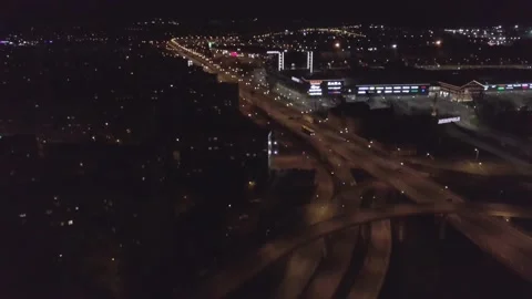 Night City Road Stock Footage