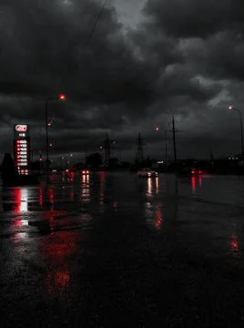 Night city skyline Stock Photos