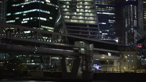 Night city skyscraper panoramic view 動画素材 85483331