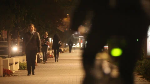 Night in the city Sofia, Bulgaria Vídeo Stock 38121446