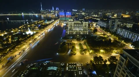 Night city time lapse 動画素材 62361094