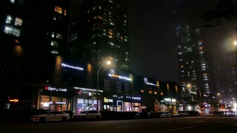 Night city timelapse 2 Vídeos de archivo 183962171