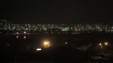 Night city timelapse Stock-Footage 47629832