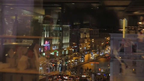 Night city timelapse Stock Footage 81337378