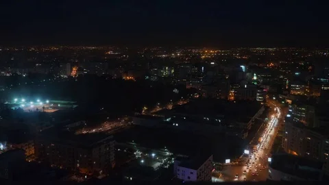 Night city timelapse Stock Footage 83986417