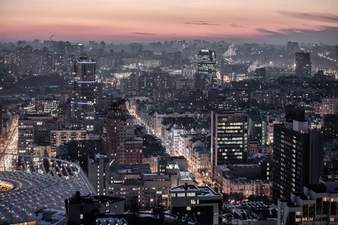 Night city timelapse Stock Footage 103840476