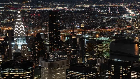 Night City Timelapse Stock Footage 127864072