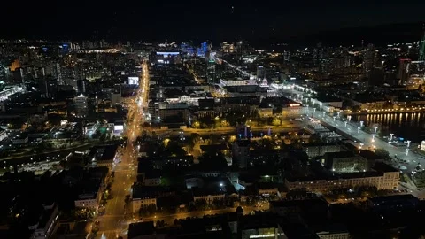 Night city timelapse Stock Footage 294184418