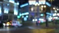 The night city traffic bokeh video HD Footage