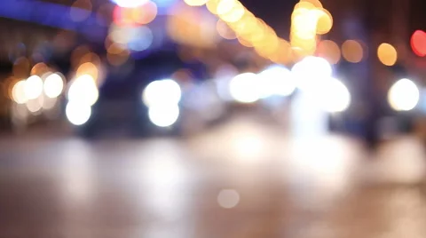 Night City Traffic Stock Footage 45370053