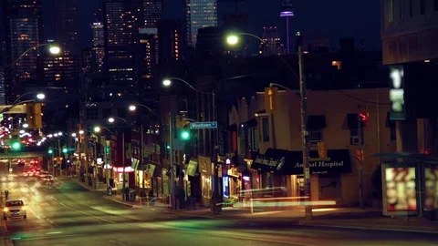 Night City Traffic 動画素材 71041331