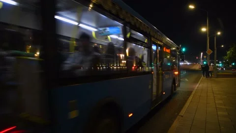 Night city traffic Stock Footage 221148554