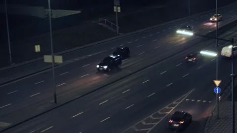 Night city view Stock Footage 255168060