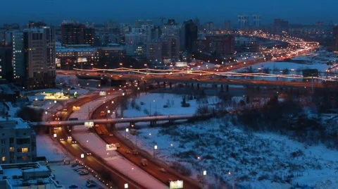 Night cityscape 003 Stock Footage 584991