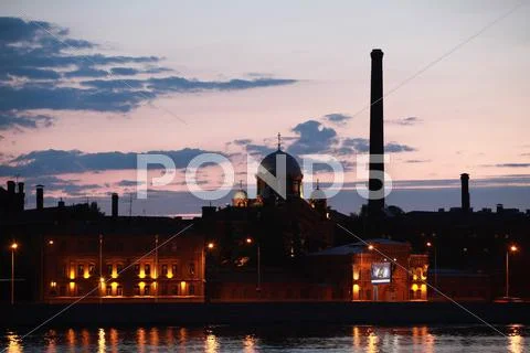 Night cityscape Stock Photos