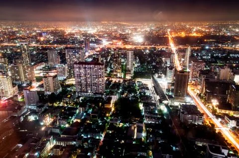 Night cityscape Stock Photos