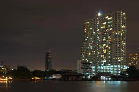 Night cityscape Stock Photos
