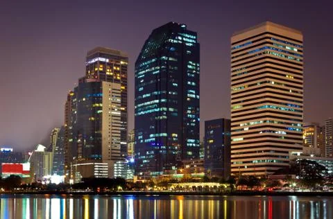 Night cityscape Stock Photos