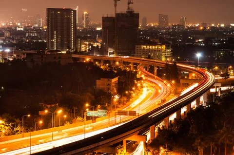 Night cityscape Stock Photos