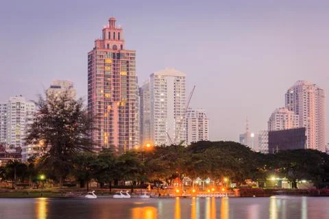 Night cityscape Stock Photos