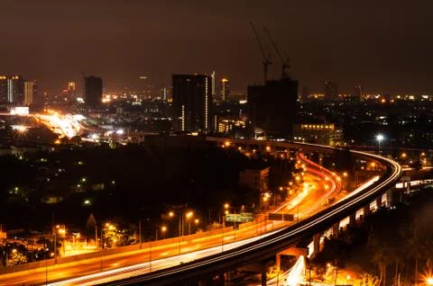 Night cityscape Foto stock