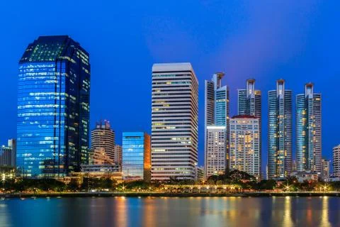 Night cityscape Stock Photos