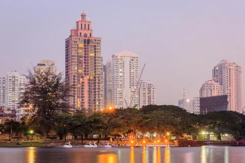 Night cityscape Stock Photos