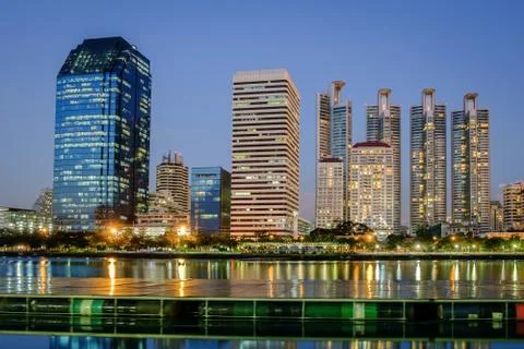 Night cityscape Stock Photos