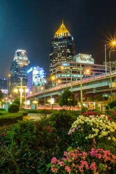 Night cityscape Stock Photos