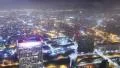 Night Cityscape Timelapse 63 Los Angeles Traffic Clouds HD Footage