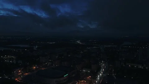 Night Cityscape of Ufa Stock Footage 321949668