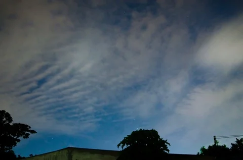 Night cloud Stock Footage