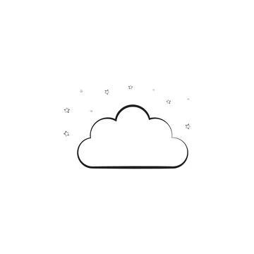 Night cloud sign icon. Elements of weather signs icon. Premium quality graphic 스톡 일러스트